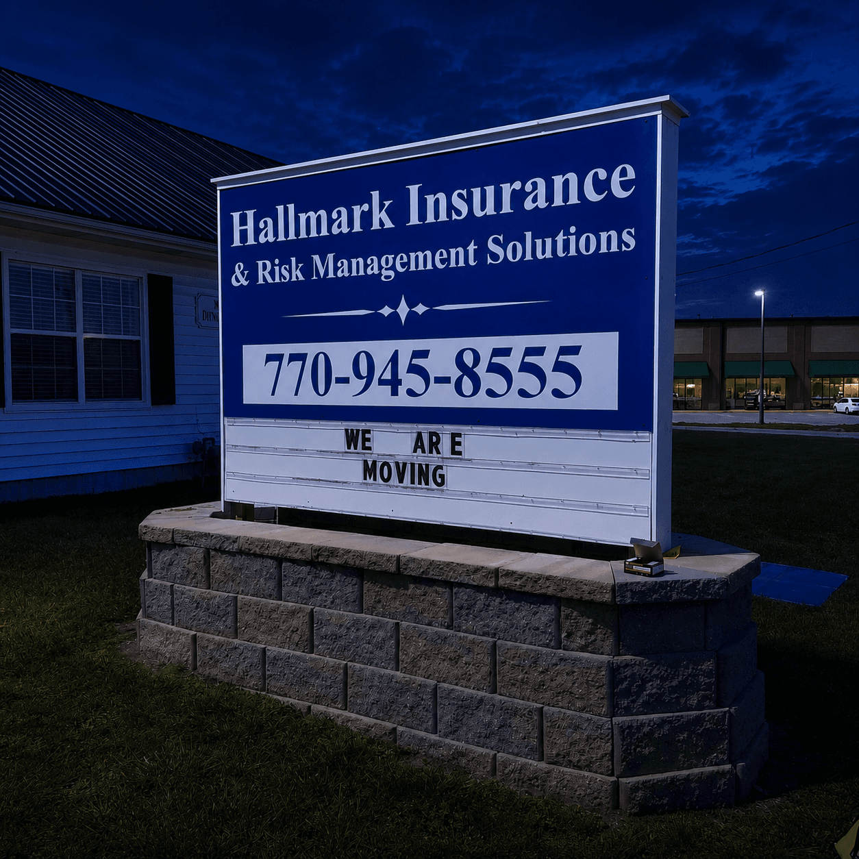 Hue Graphics sign and banner project