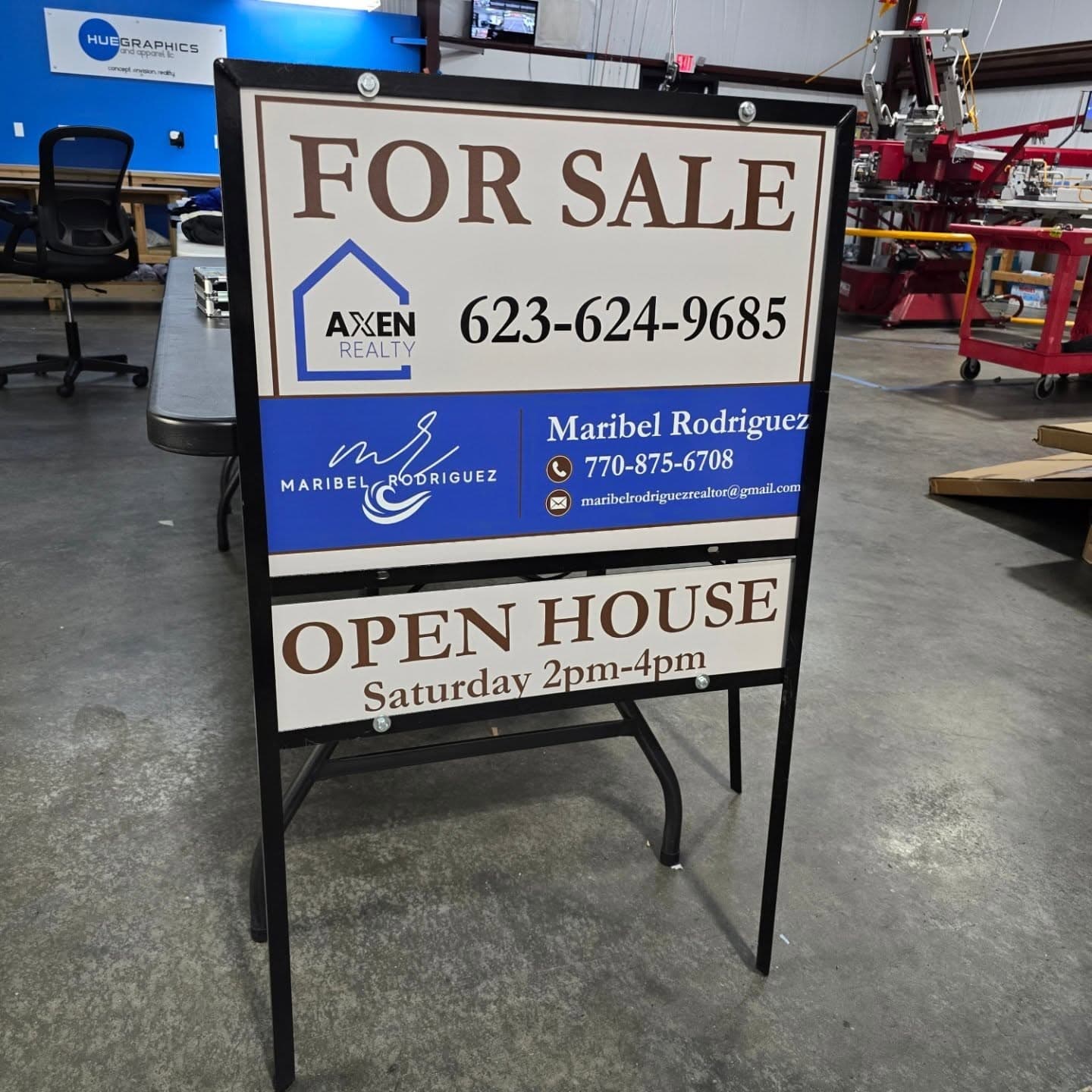 Custom sign and banner examples from Hue Graphics